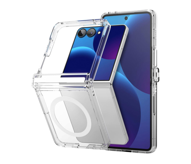 Ringke Fusion Flap Magnetic Magsafe do Galaxy Z Flip 8 Clear - 1571593 - zdjęcie 2